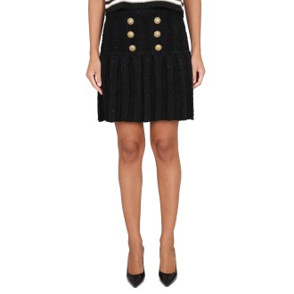 balmain skirt with buttons