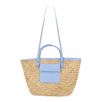 sundek straw shopper bag