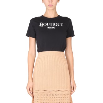 boutique moschino logo print t-shirt