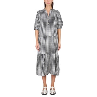 woolrich check pattern dress