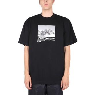 msgm t-shirt with vertigo print