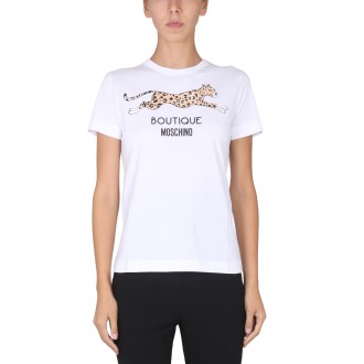 boutique moschino animal print t-shirt