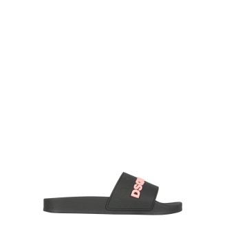 dsquared rubber slide sandals