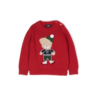 il gufo teddy bear crew neck pullover