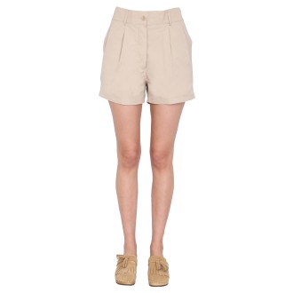 aspesi cotton shorts