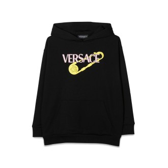 versace sweatshirt over logo pins