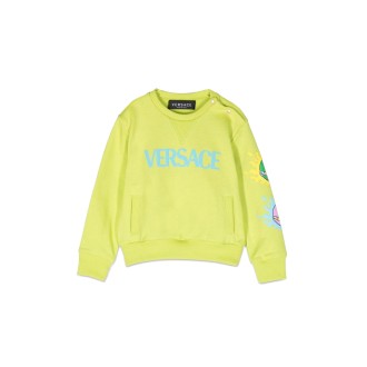 versace logo crewneck sweatshirt