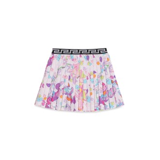 versace orchid baroque skirt