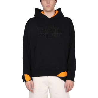 diesel sweatshirt with logo embroidery