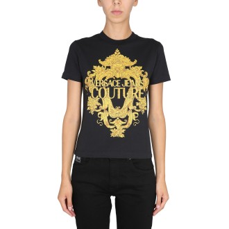 versace jeans couture baroque print t-shirt