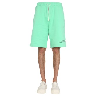 msgm fantastic green bermuda