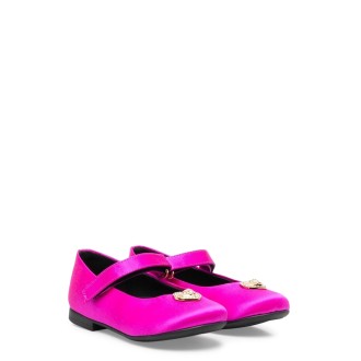 versace ballerinas heart satin