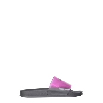 giuseppe zanotti slide sandals with logo