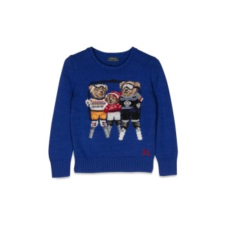 polo ralph lauren bearfamily choker pullover