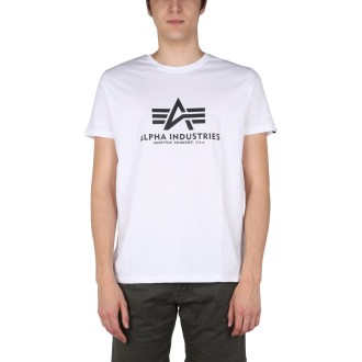 alpha industries logo print t-shirt