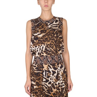 boutique moschino animal print top