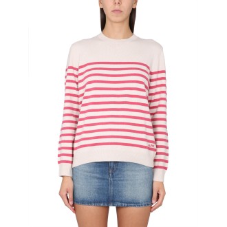 a.p.c. jersey with stripe pattern