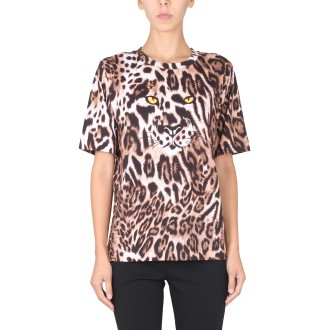 boutique moschino animal print t-shirt