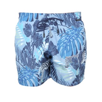 etro boxer swimsuit with maxi floral print