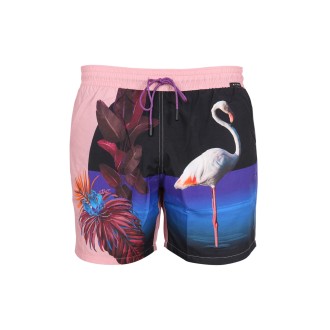 etro boxer swimsuit with print