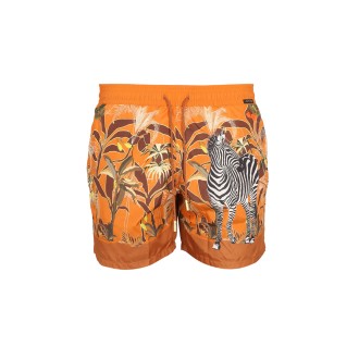 etro boxer swimsuit with print