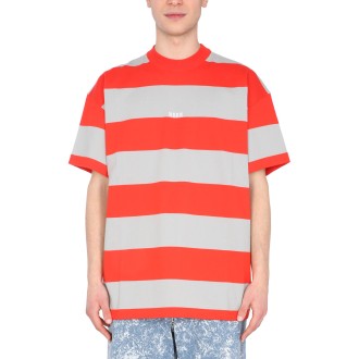 msgm t-shirt with embroidered logo 