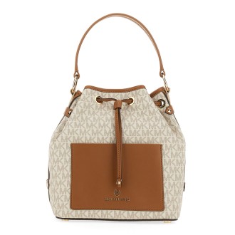 michael by michael kors canvas shoulder bag