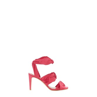 red (v) knot me up sandal