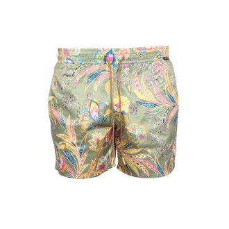 etro boxer swimsuit with print