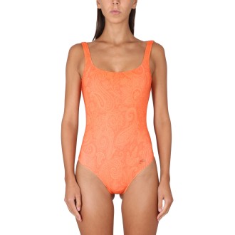 etro paisley one-piece swimsuit