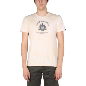 alpha industries logo print t-shirt