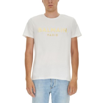 balmain logo print t-shirt