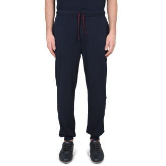 boss jogging pants with logo embroidery