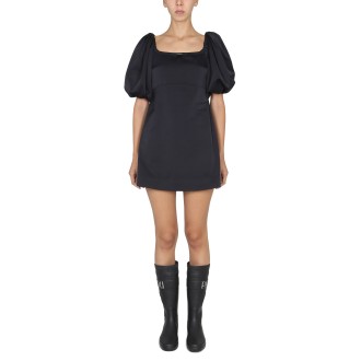 patou mini dress with balloon sleeves