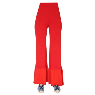 stella mccartney ribbed knit trousers