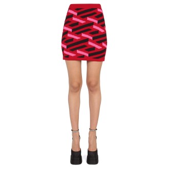 versace la greca knit skirt