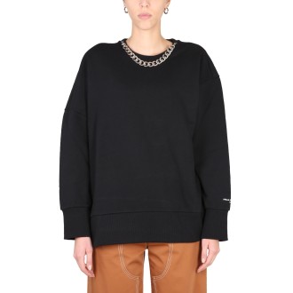 stella mccartney sweatshirt with chain detail