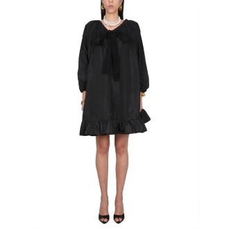 patou ruffle hem dress