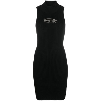 Diesel `M-Onerva` Short Dress With Cut-Out And Logo Plaque