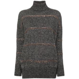 Brunello Cucinelli Long Sleeve Turtle-Neck Sweater