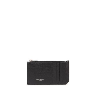 Saint Laurent `Saint Laurent Paris Fragments` Zipped Card Case