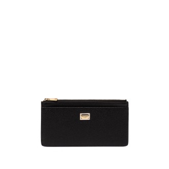 Dolce & Gabbana Card Holder With Zip And Branded Tag