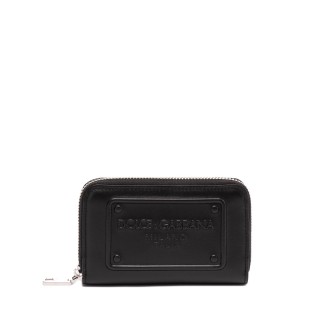 Dolce & Gabbana Small Zip-Around Wallet With Raised Logo