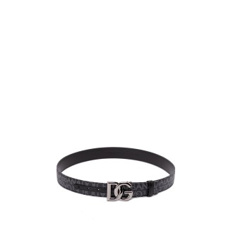 Dolce & Gabbana `Dg` Logo Buckle Belt