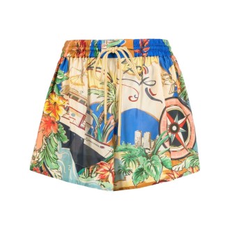 Zimmermann `Alight` Draw-Waist Shorts