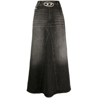 Diesel `De-Pago-S3` Long Denim Skirt