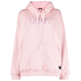 Versace `Versace` Logo Embroidery Hoodie