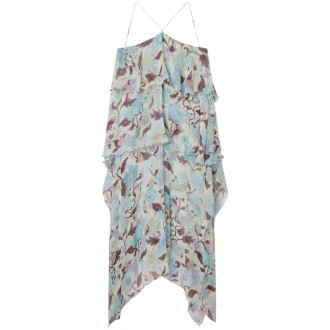 Stella Mccartney `Garden Print Frill` Long Dress