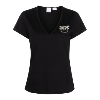 Pinko `Turbato` V-Neck T-Shirt