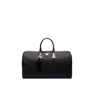 Prada `Re-Nylon` And Leather Travel Bag